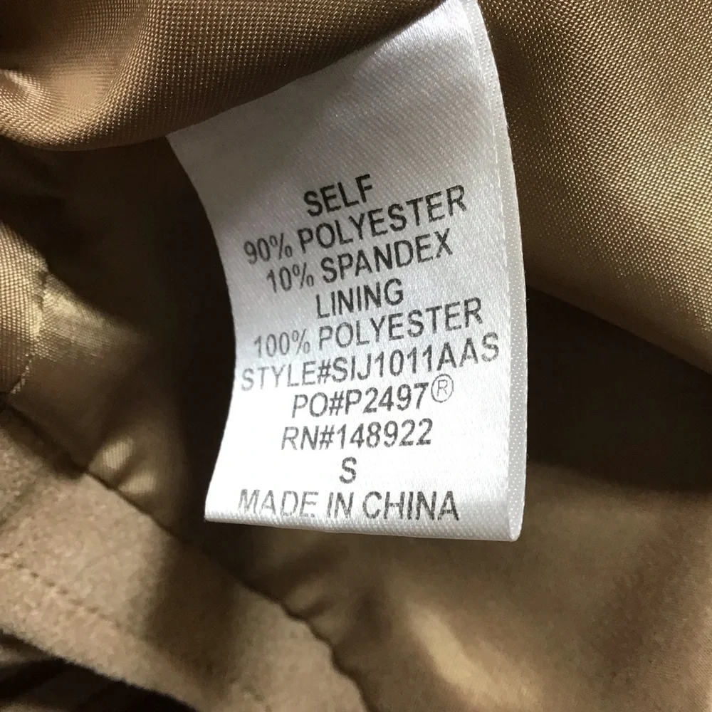 Altar'd State Camel Fringe Faux Suede Cropped Blazer - Picture 6 of 9